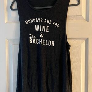 Dark Gray Bachelor monday Tank Top